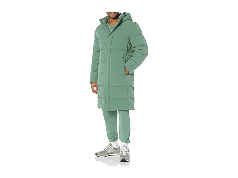 Amazon Essentials Mens Hooded Long Puffer Coat - Gallery 9