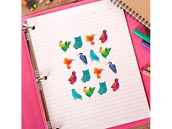 IXL Feathered Friends Stickers - 72pc