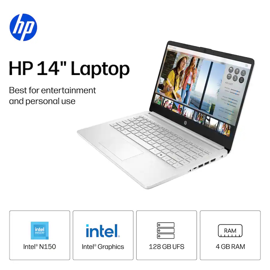 HP 14" Intel N150 Laptop - Gallery 12
