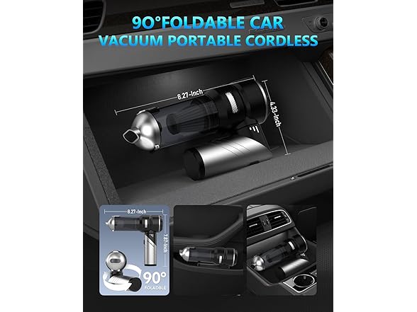 NEVERLAND Handheld Cordless Car Vacuum