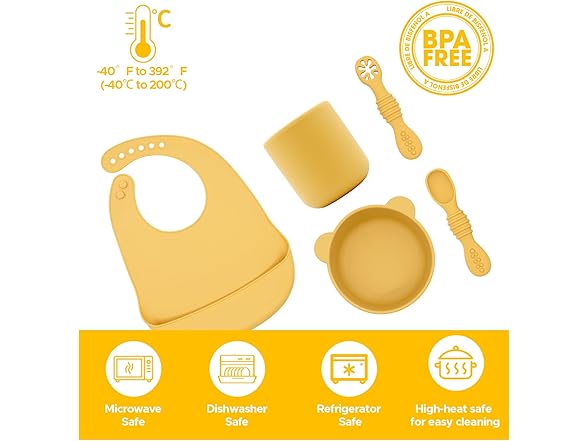 BabyX 5-Piece Silicone Baby Starter Kit
