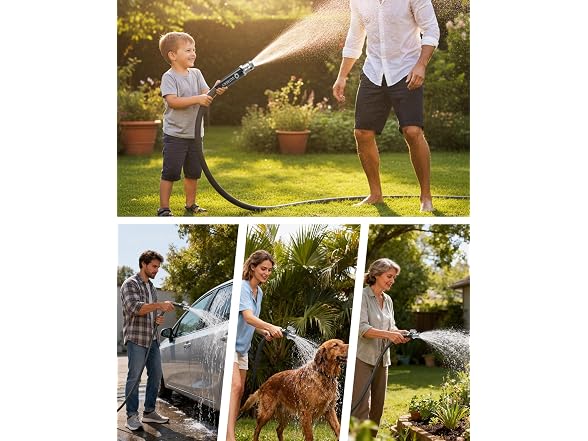 SUTREKY 50ft Garden Hose with Valve