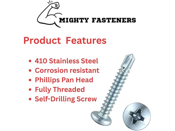 Self-Drilling Screws- Phil Pan Head