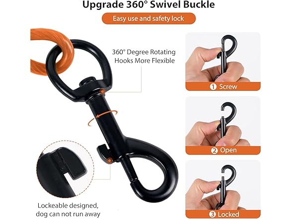 Betmaypet Dog Tie Out Cable