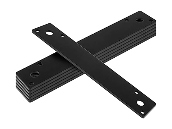 GBGS 6 Pcs Black Flat Strap Brace,9-3/8"