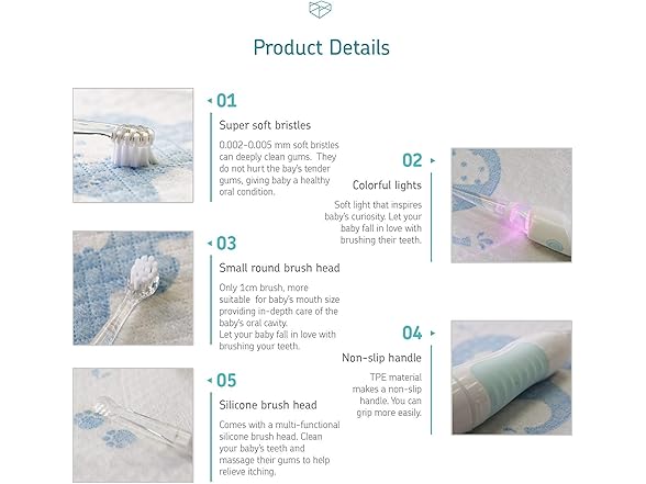 AKSDESY Little Martin's Toddler Electric Toothbrush