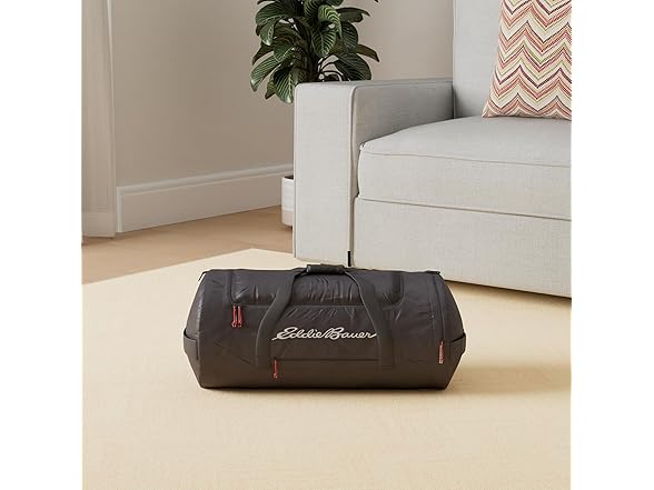Eddie Bauer Stowaway Packable Duffel Bag, Dark Smoke