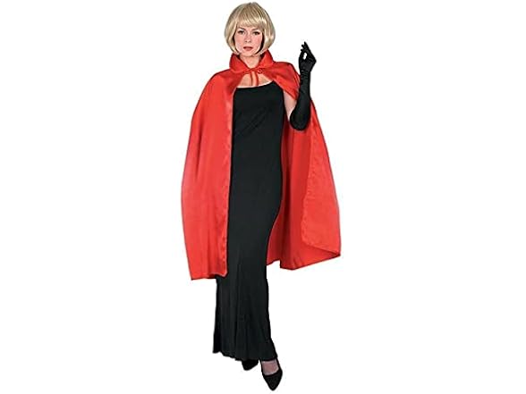 Satin Cape w/ Collar 3/4 Length Costume