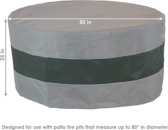 Sunnydaze Decor 80" Fire Pit Cover - Gallery 9