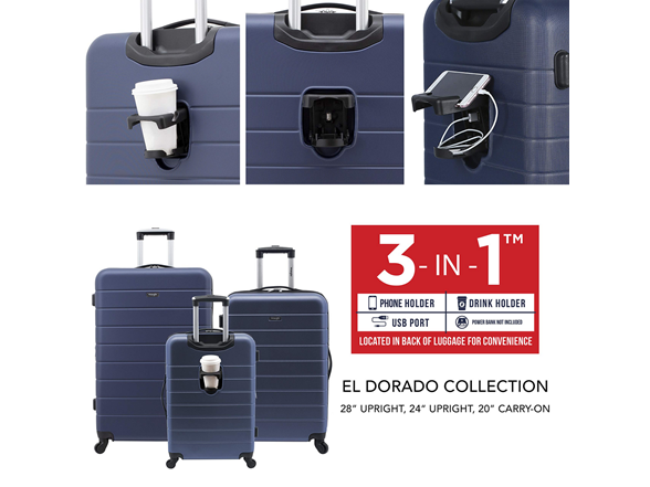 Wrangler 20" Spinner With USB Charging