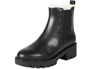 $9.99, Was $89.90, 88% Off! The Drop Women's Campbell Sherpa Chelsea Boot dealfomo