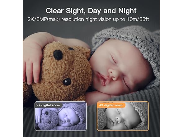 ARENTI 2K Smart Baby Monitor | 5in Wireless Display