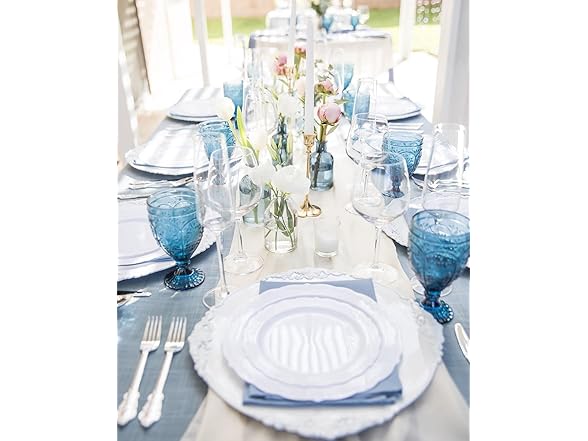 Burlap Table Runner White 