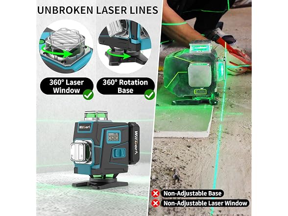 16 Line Laser Level 4x360 w/ Tripod