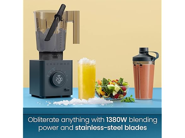 Chefman Obliterator 48 oz Countertop Blender 1380W 