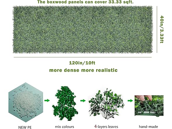 40"x120" Grass Wall Panels
