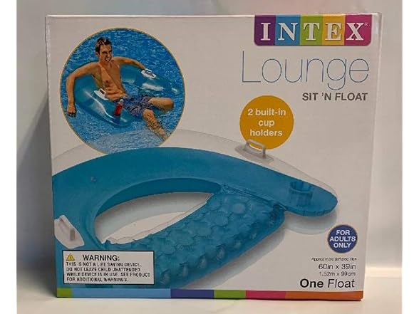 Intex Sit N Float Inflatable Lounge- 2 Count