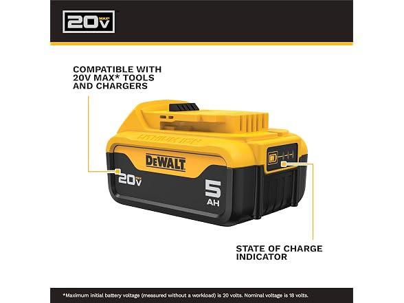 DeWalt DCB205-2 20v Max Lithium Ion Battery Pack