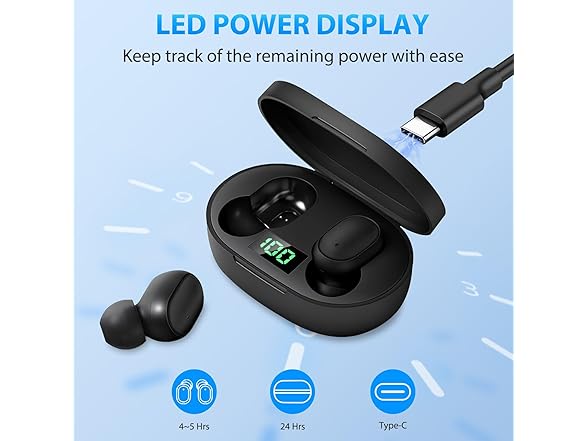 USB-C Rechargeable Wireless Earbuds