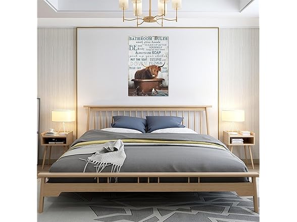 citari Cow Bathroom Wall Art