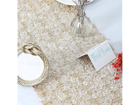 2 Pieces Mesh Sequin Table Runner