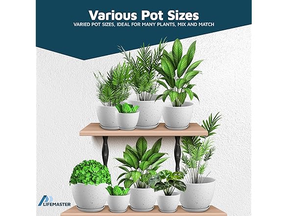 Lifemaster Plant Pots 5 Pack