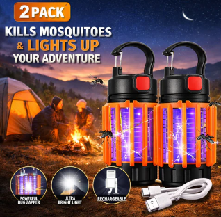 2-Pack Small Mosquito Zapper Lanterns - Gallery 19