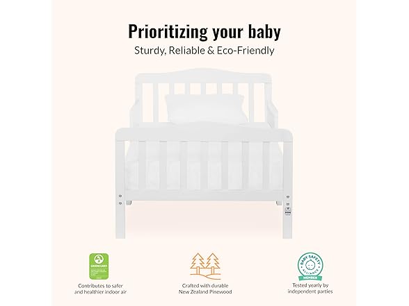 Classic Toddler Bed with Rails