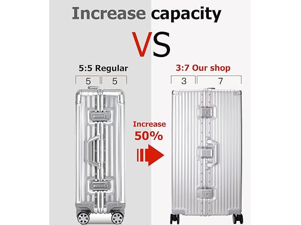 feilario Aluminum Frame Checked Luggage