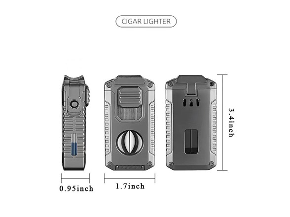 5-in-1 Lighter with Cigar Cutter