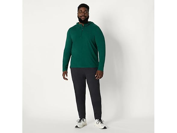 AE Mens Athletic Lt QtrZip Hoodie LS Top