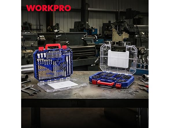 WORKPRO 455pc Drill & Bit Set
