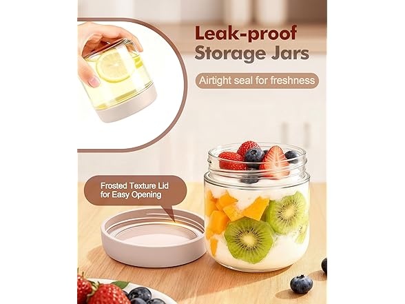 Cozyverge Overnight Oats Containers