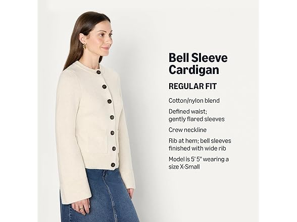 Amazon Essentials Women's Regular-Fit LS Cardigan