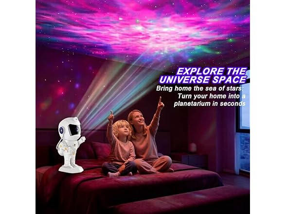 XIAOER Astronaut Galaxy Star LED Projector