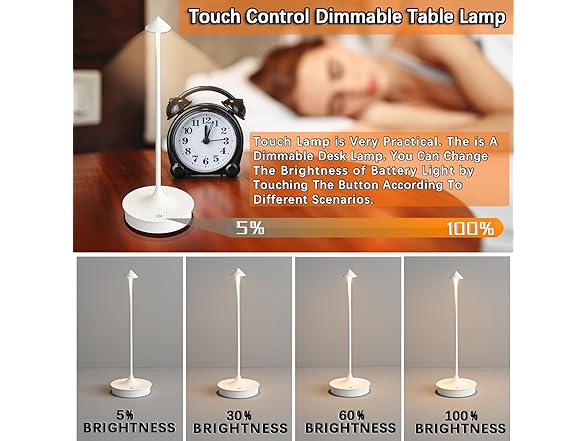 Cordless Table Lamp Rechargeable LED