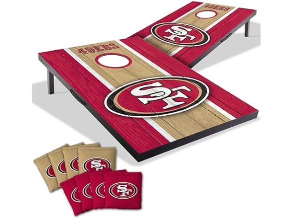 SAN FRANCISCO 49ERS 2x3 Portable Cornhole Game