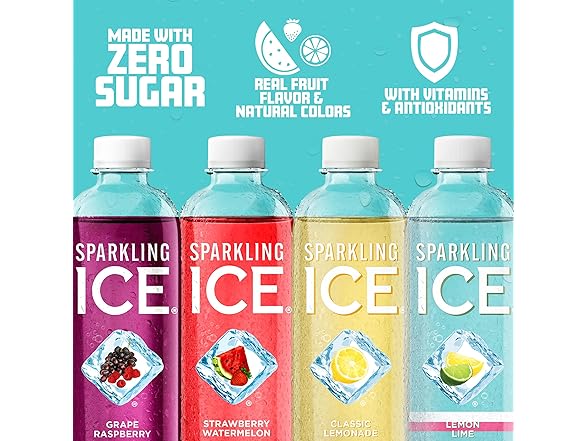 12PK Sparkling Ice Blue Variety Pack, Zero Sugar
