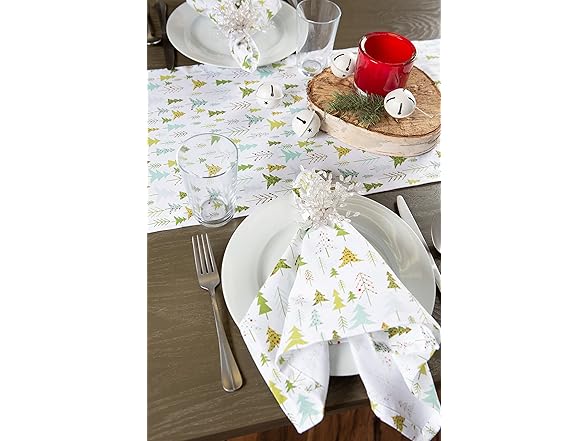 DII Holiday Cloth Square Napkin Set 6Ct VARIES