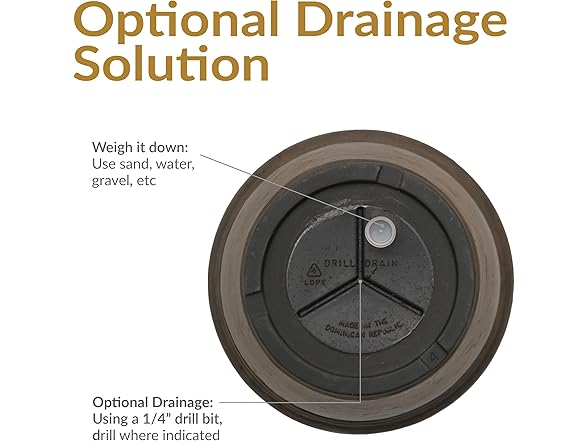 Sunnydaze 15.25-Inch Anjelica Large Plastic Pot