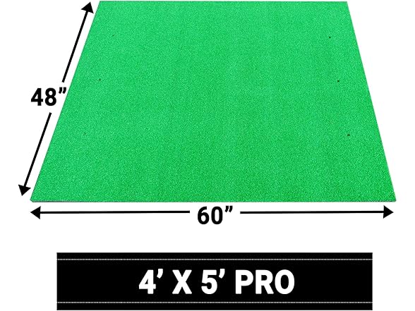 Golf Practice Mat 4x5 w/ Balls & Tees