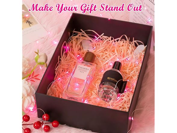 Lakumu 12 Pack Pink Led Fairy Lights
