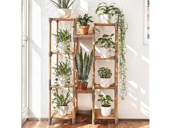 Honey-Can-Do 10-Tier Wood Plant Stand - Gallery 2