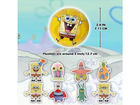 Miraball Surprise Plush - SpongeBob 4PK