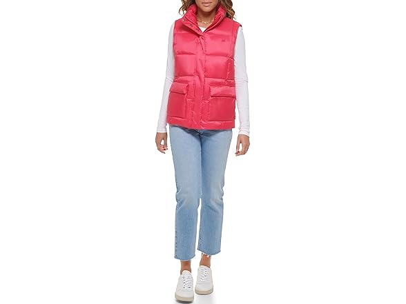 Levis Womens Sporty Box Quilted Puffer Vest (XL)