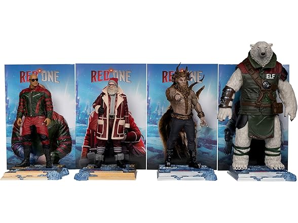 Red One 6in Posed Figure 4pk