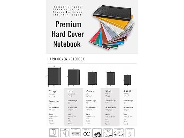 Minimalism Art, Hard Cover Notebook