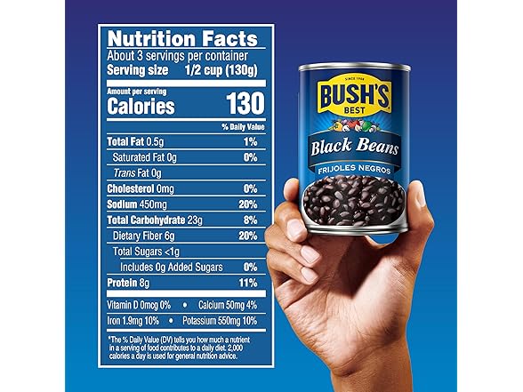 Bush's Canned Black Beans (Pack of 1)