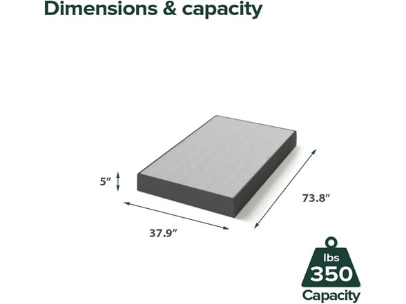 ZINUS 7 Inch Metal Smart Twin Box Spring