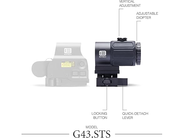 EOTech Red Dot Sight Magnifier STS Mount Black